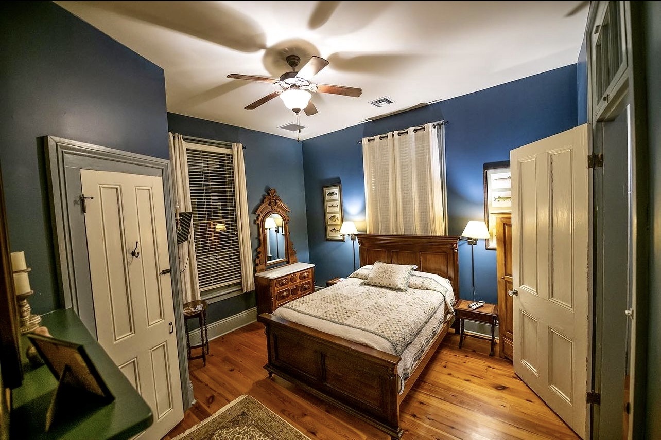Indigo Suite in the Overseer's House at Woodland Plantation in Louisiana