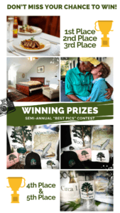Woodland Plantation Louisiana Photo Contest Winning prizes